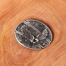 Men's Soaring Eagle Hidden Folding Belt Buckle