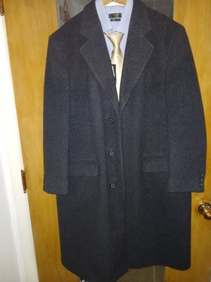 Hot Off The press Literally Andrew Milan Men's 100% Wool Chech Republic Overcoat