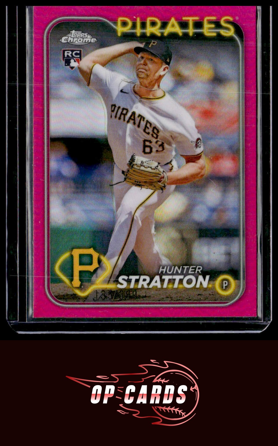 Hunter Stratton 2024 Topps Chrome Update Magenta Refractor #/399, Free Shipping