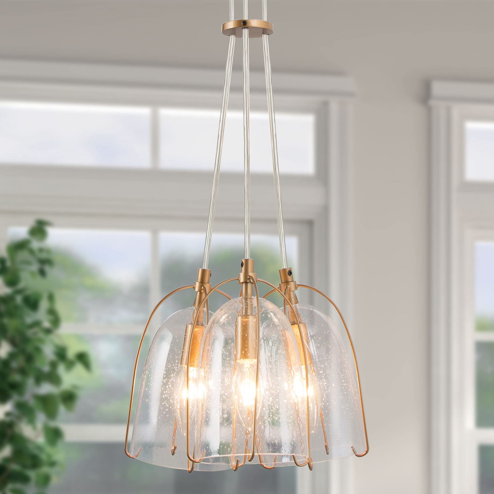 ПОДВЕСНОЙ СВЕТИЛЬНИК OPTIMANT LIGHTING MODERN GOLD С 3 ЛАМПАМИ H13A03827 - ЗОЛОТОЙ