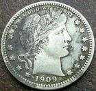 US 1909 Barber Quarter  **