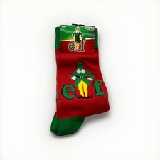 New ELF Graphics Crew Length Socks Novelty Stylish Will Ferrell Christmas Movie
