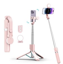 Selfie Stick with Rechargable Remote Light 1PC , Tripod for iPhone, Cell S...