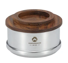 Mini Steamer φ4.7-Inch for Sierra Cup 304 Stainless Steel with Wood Lid S362-MG