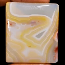 Natural Botswana Agate Rectangle Cabochon Gemstone 92.5 Ct. 38X33X7 mm A-14051