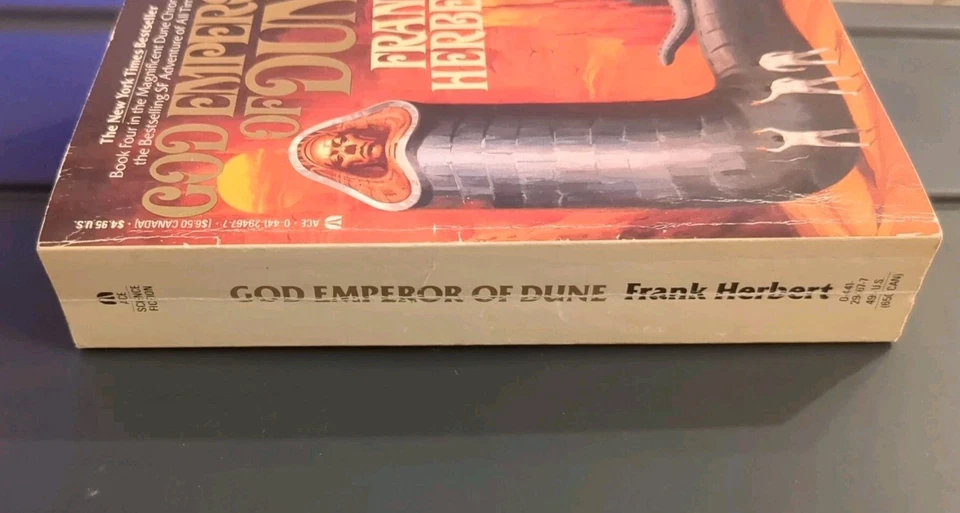 1981 God Emperor Of Dune By Frank Herbert Berkeley Edition Paperback Vintage - Imagem 3 de 4
