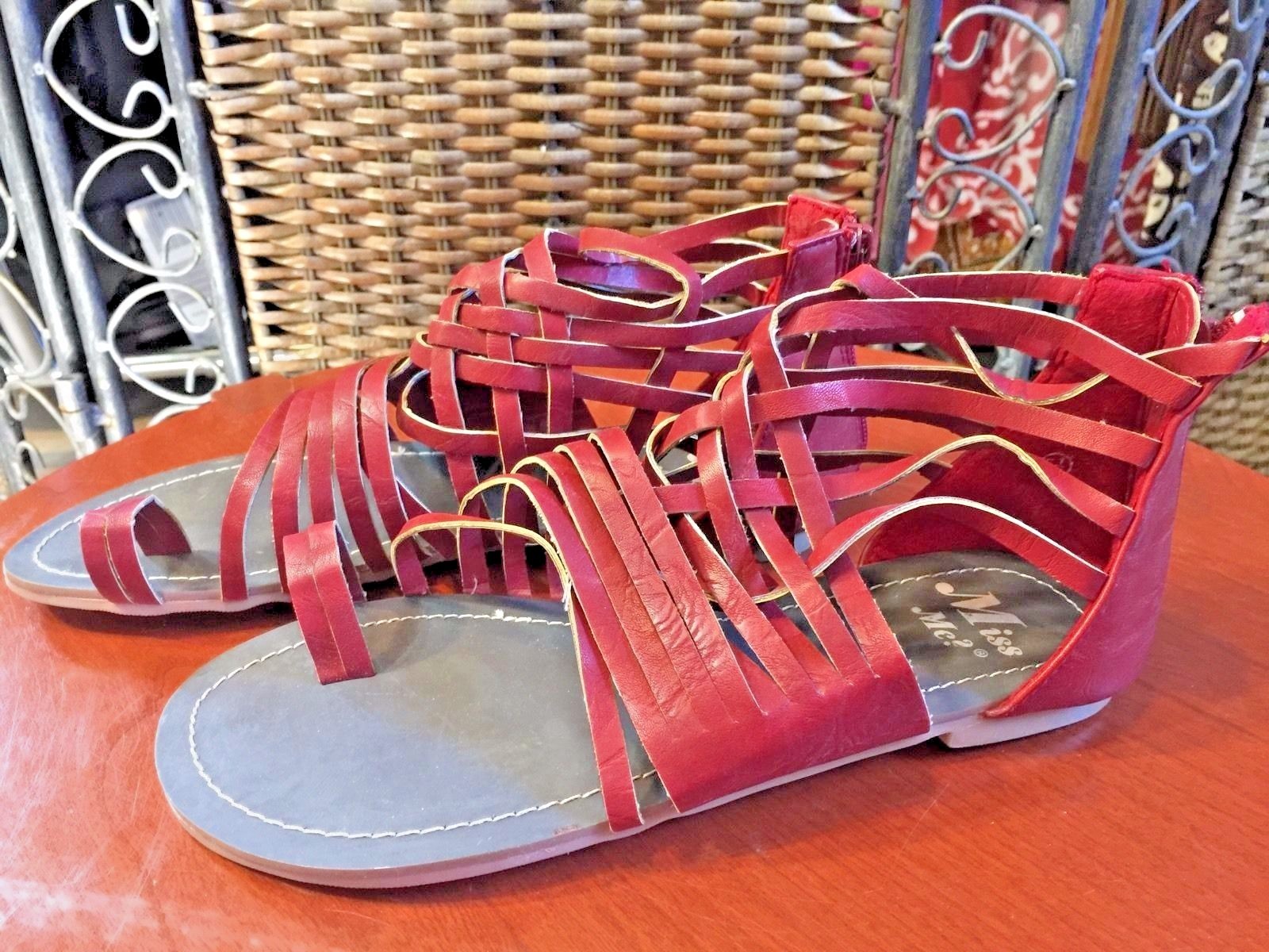 SANDALS GLADIATOR GREEK GODDESS Vegan Leather Boho Hippie FESTIVAL FP STYLE NEW!-image