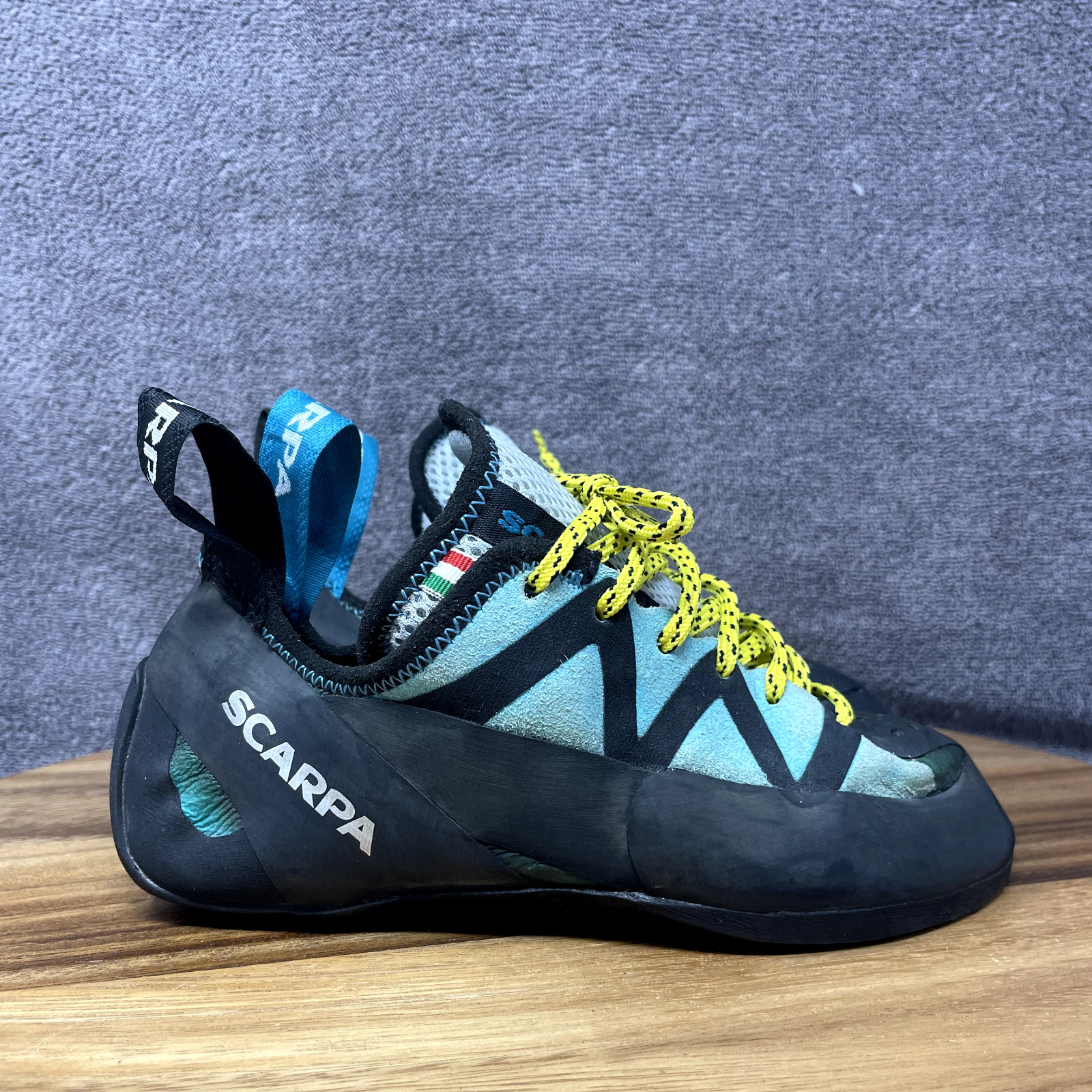 Zapatos para mujer usados en excelente estado SCARPA vapor encaje escalada en roca boulder EU 36.5 US 5 2/3