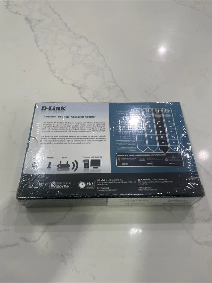 D-Link DWA-556 Xtreme-N Wireless PCI Desktop Adapter With Antenna - brand new - Image 4 of 4