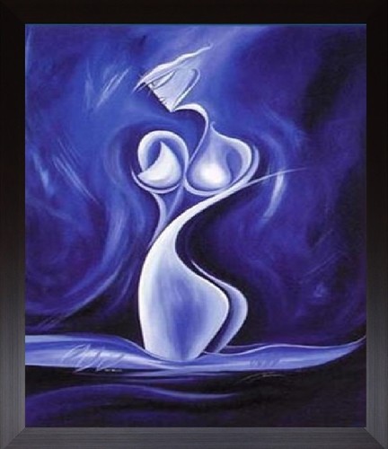 Pintura al óleo - 3 opciones de marco - enrollada en un tubo / lista para colgar / enmarcada - Imagen 7 de 8