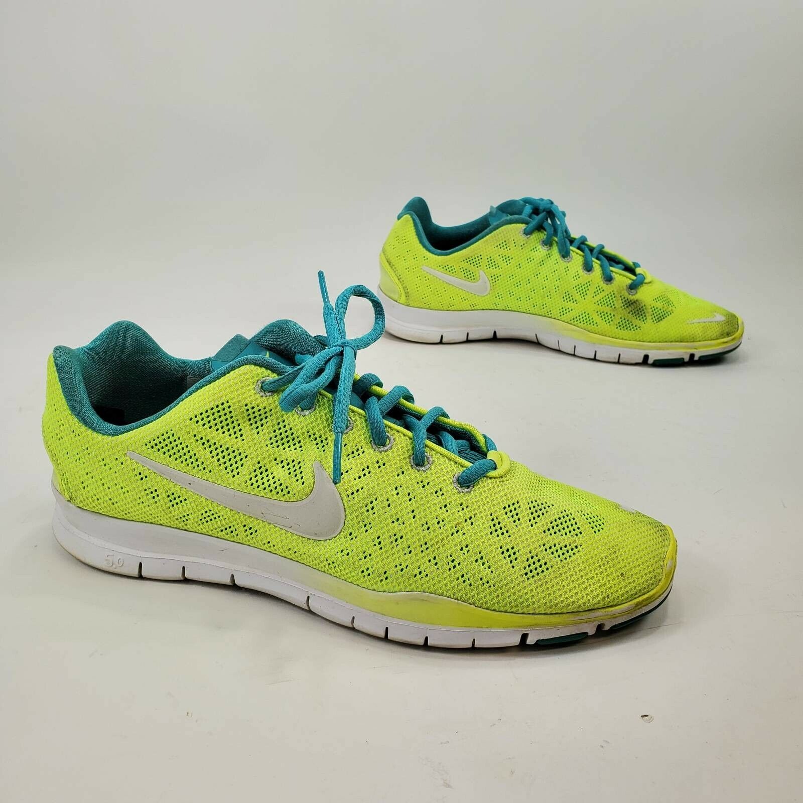 Nike Womens Free Tr Fit 3 Running Shoes Green 579968-700 Lace Up Mesh 9.5 M eBay