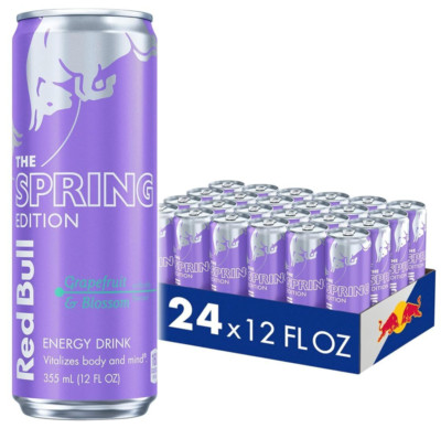 (24 Pack) Red Bull Spring Edition Grapefruit Energy Drink, Gluten Free, 12 Fl Oz