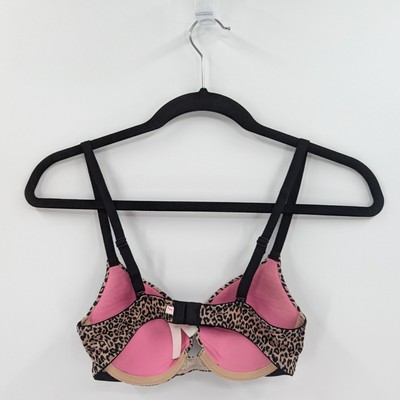 Soutien-gorge Push-up Victoria's Secret 32A Imprimé Animalier Lilas - Occasion TB