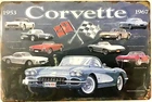 TIN SIGN new 8x12 Corvette Chevy Chevrolet auto sportscar muscle race fast B50
