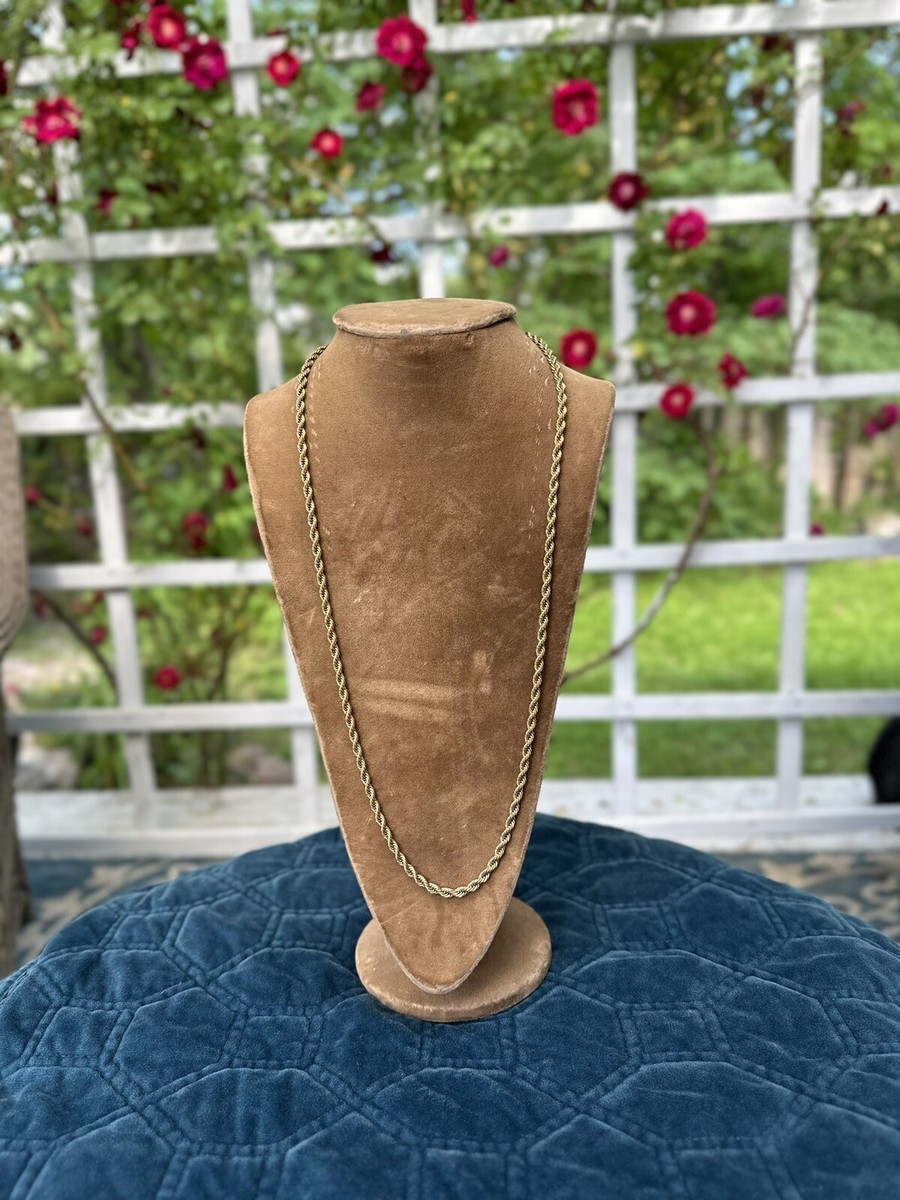Vintage Napier Gold Tone Twisted Rope Necklace | eBay