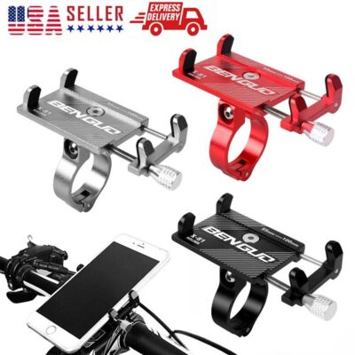 360° Aluminum Motorcycle Bike Bicycle Holder Mount Handlebar For Cell Phone GPS