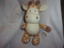 9" Babies R Us Giraffe Rattle Baby Plush 2013 Brown Cream Stuffed Animal Lovey