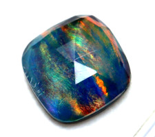 Zertifiziert Natürlich Opal Mehrfarbige 10.25 Karat Kissen Form Dublette Lose