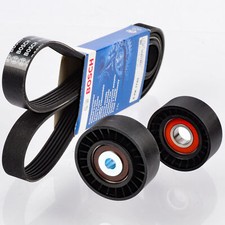 BOSCH 6PK1743 Keilrippenriemen + Rolle für FORD MONDEO GALAXY LAND ROVER