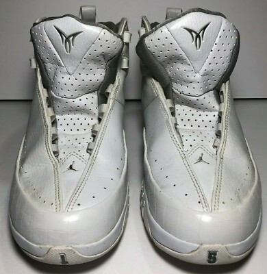 2007 Nike Air Jordan MELO M3 CARMELO III WHITE SILVER GREY 314329