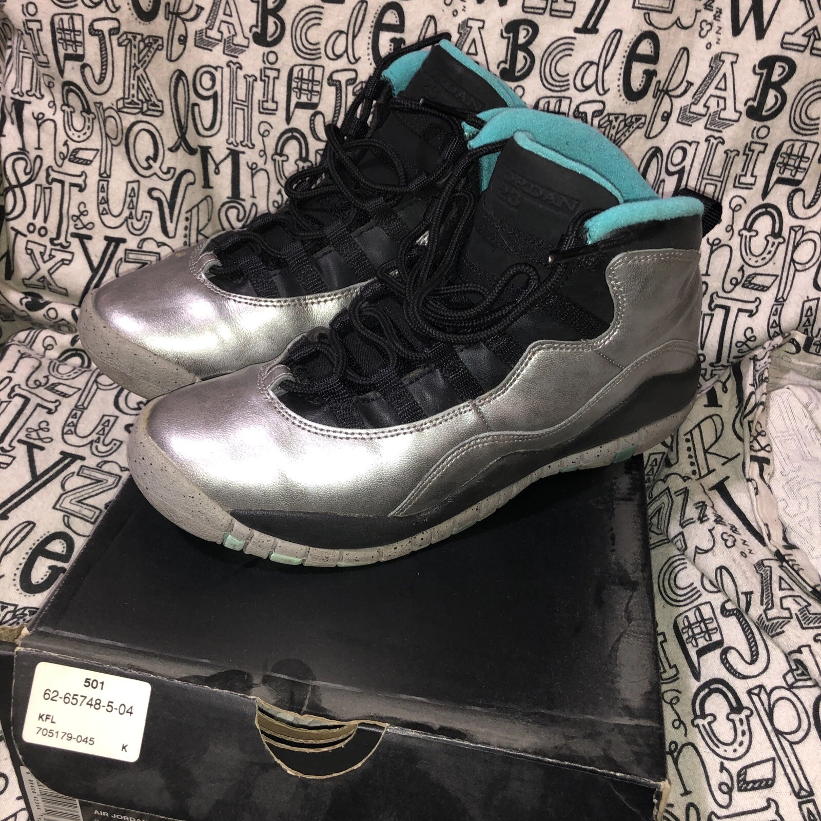 Nike Air Jordan 10 X Retro "Lady Liberty 30th" BG TAGLIA 5 5 anni