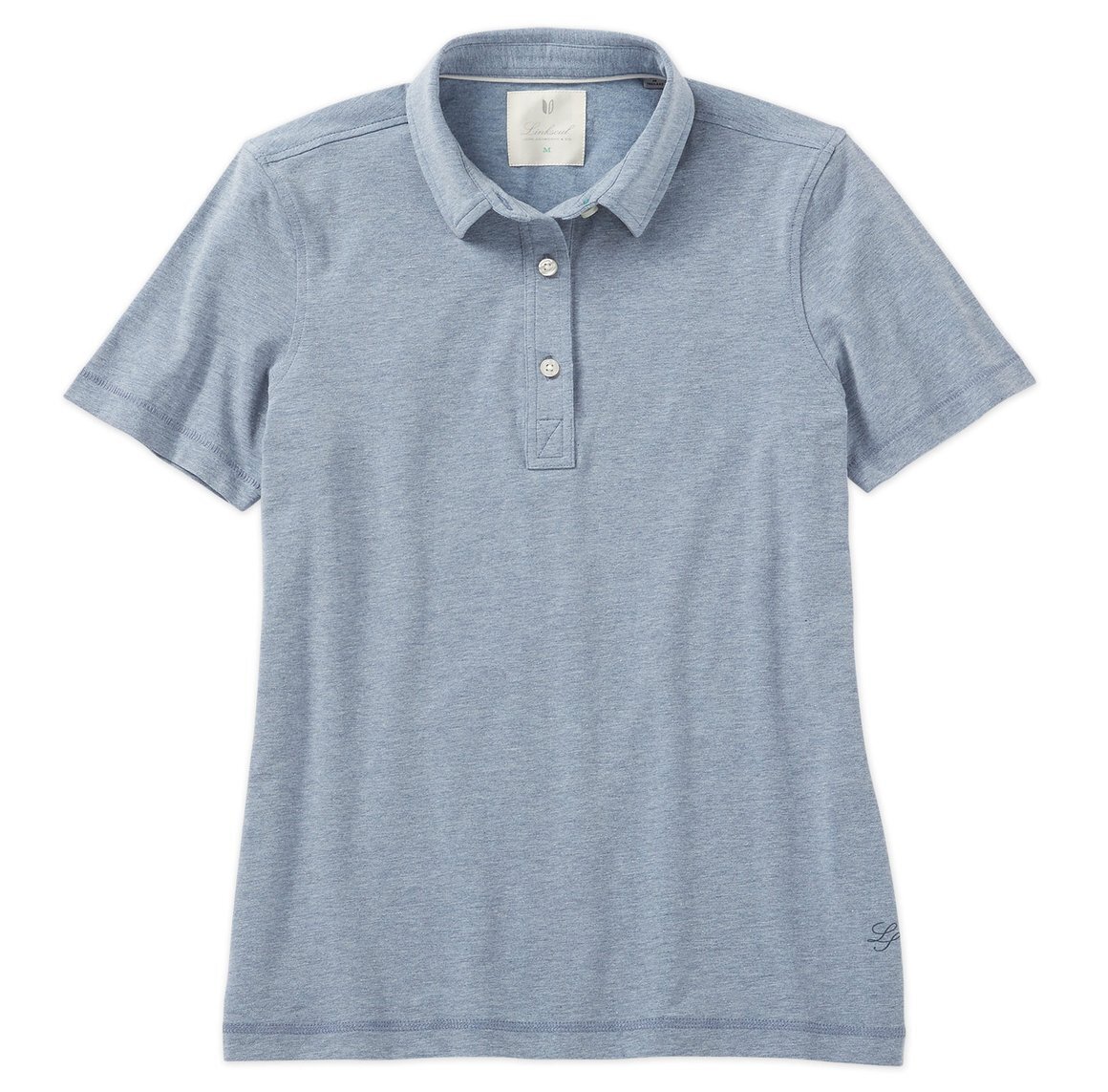 Linksoul Женская футболка-поло из смеси хлопка Drytech с нагревом для гольфа Dawn Heather маленький размер 4690₽