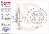 Brembo 2 Bremsscheiben Coated Disc Line Voll 302 Mm (08.A816.11) |