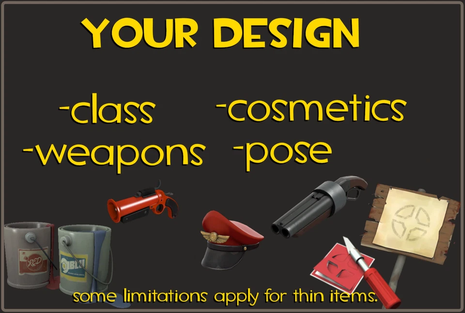 Team Fortress 2 Impresiones 3D Personalizadas Figura Mercancía Válvula NECA Foto 4 de 4