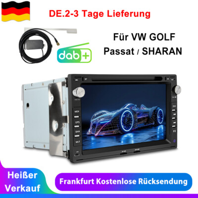 7'' Autoradio Für Passat B5 golf 4 Sharan Bora T4 T5 Navi GPS CD DVD SWC BT DAB+