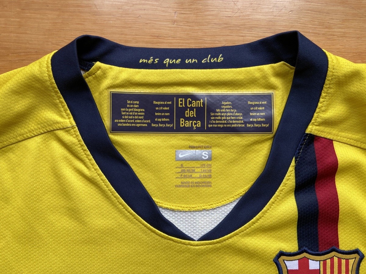 BARCELONA 2008 2010 AWAY FOOTBALL SHIRT SOCCER JERSEY NIKE 286787