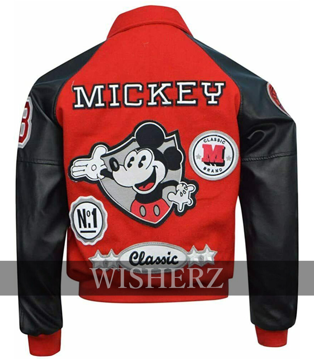 Michael Jackson Mickey Mouse Jacket MJ Mickey Mouse Varsity Jacket