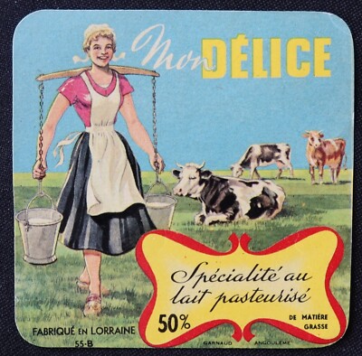 Cheese label MON DELICE Lorraine cheese label 49