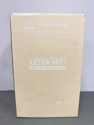 Projector with WiFi and Bluetooth, Mini Projector, 4K 1080P Support Portable Wir