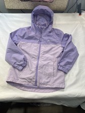 Eddie Bauer S 7/8Girls Kids 3-in-1 Jacket Light Weight Windbreaker Rain Plum499