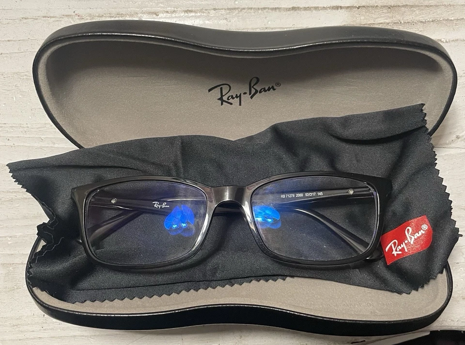 Gafas de lectura Ray Ban RX7128II 2000 marcos negros/lentes bifocales/progresivas Foto 2 de 3