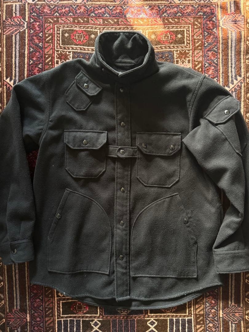 Engineered Garments Work Jacket Black Wool Size M… - image 1