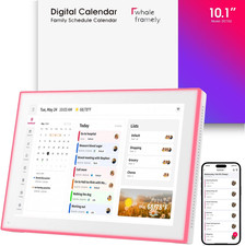 10.1" Digital Calendar Chore Chart with LED Reminder Photo Frame