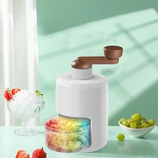 Manual Ice Crusher Machine with 2 Ice Trays for Smoothies,Shaved Ice Home Use