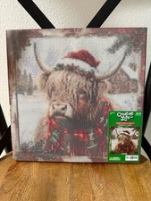 Hobby Lobby Christmas Highland Cow Diamond Painting Kit