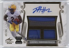 2023 Leaf Trinity White Gold 43/50 Israel Abanikanda #TA-IA1 Auto 1j4c