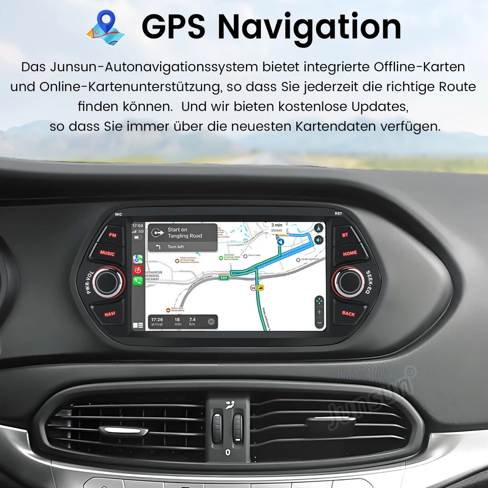 Für Fiat Tipo 356 Egea 2015-2017 Android Radio GPS Navi Carplay DAB+ 32GB - Bild 3 von 4
