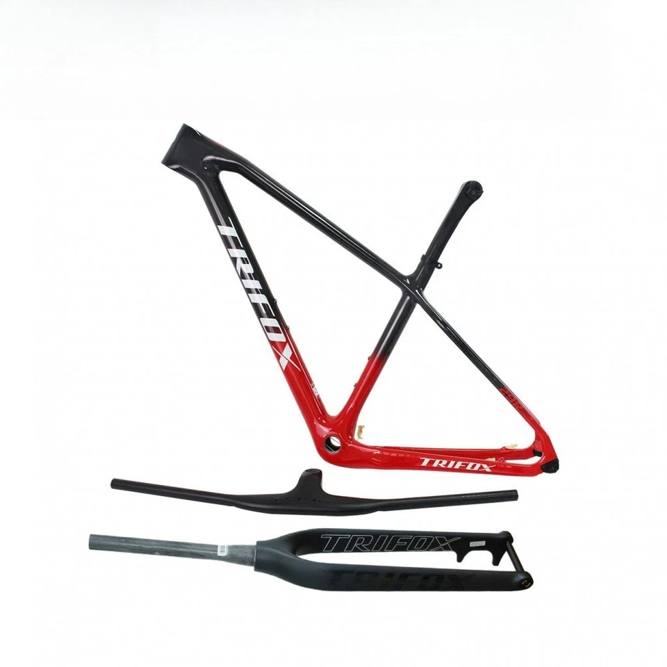 29er MTB Bicycle Carbon Full Internal Cable Routing Frameset  with Carbon Fork - Image 2 of 4