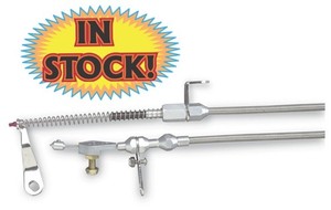 Indcontrol Black Kickdown Cable Kit For Ford/AOD Transmissions - Replaces Lokar KD-2AODU