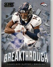 2020 Score Courtland Sutton Breakthrough #B-CS Denver Broncos