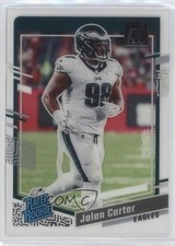 2023 Panini Clearly Donruss Rated Rookie Jalen Carter #64 1a7y