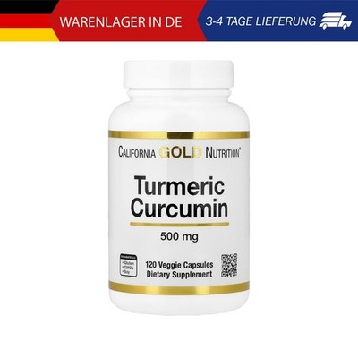California Gold Nutrition, Turmeric Curcumin, Kurkuma-Kurkumin, 500 mg, 120 pfla