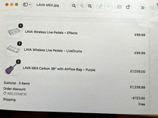 LAVA LAVA ME 4 Carbon Purple 6-String 4/4 Acoustic Guitar w/ Strap