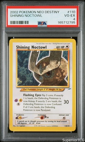 Shining Noctowl (Unlimited) graded PSA 4 for sale on eBay