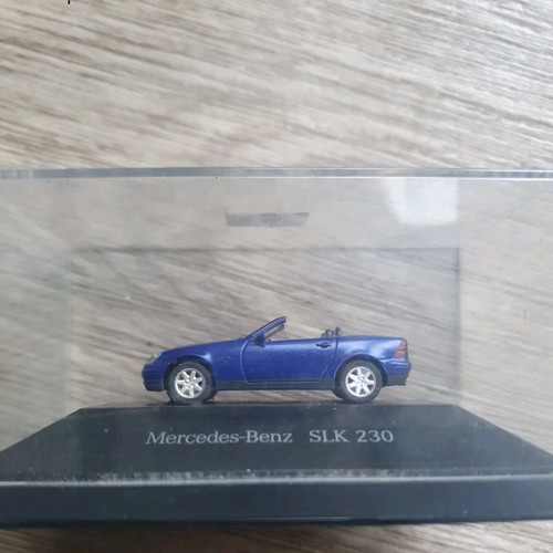 Herpa Mercedes-Benz SLK 230 in Blue 1:43 Scale Diecast Dealer Issue Model