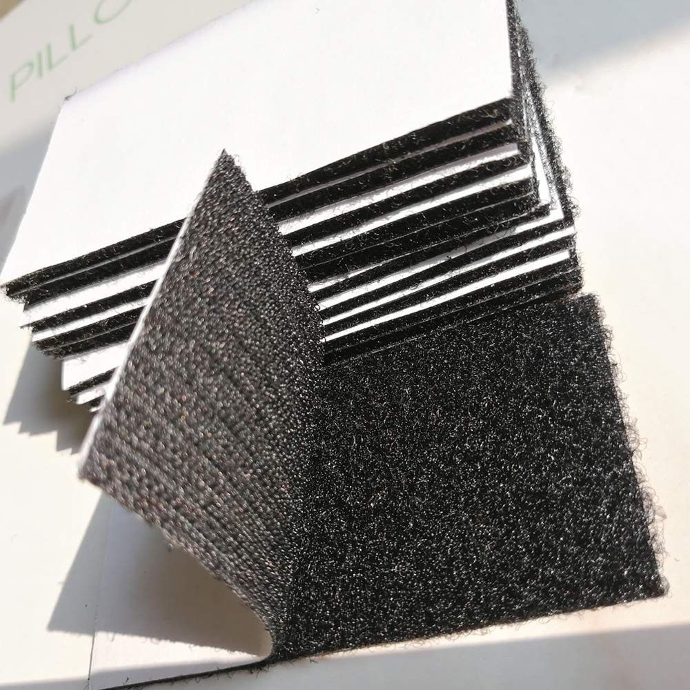 2-Pack 4 Inch Heavy Duty Hook and Loop Strips with Adhesive Backing